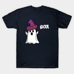 Boo Witch Hat Ghost T-Shirt